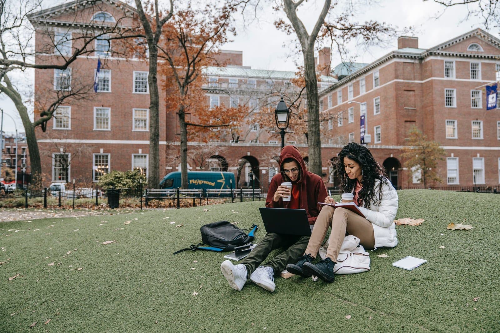 Diverse group of students collaborating in a classroom